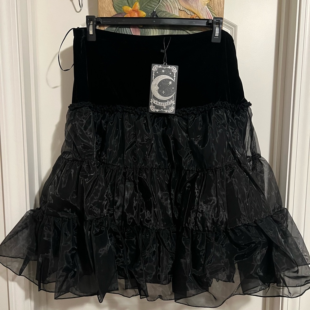Killstar Let’s fang out ruffle skirt